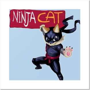 NINJA CAT v2 Posters and Art